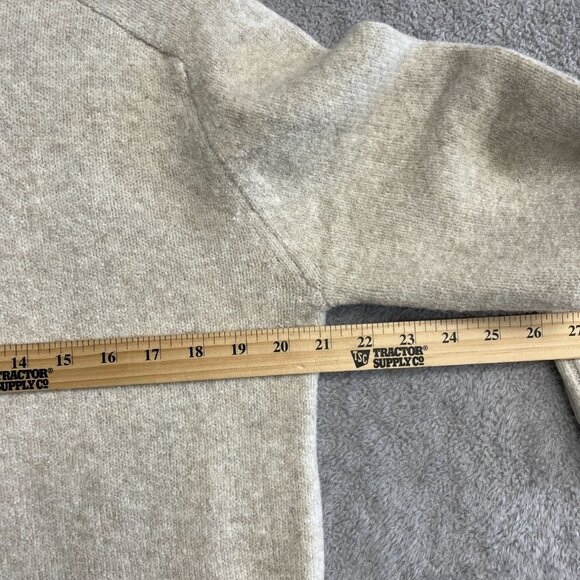 NWOT Dalia Women's Beige Wool Blend Midi Sweater Dress S Crewneck - Picture 4 of 9